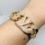 BRACELETE DOURADO BANHO OURO 18K na internet