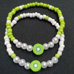 pulseira de frutilhas kiwi - Norelys Bijoux