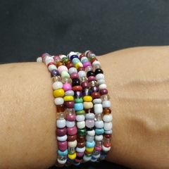 mix pulseiras em miçangas