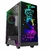 Gabinete Gamer Gamemax Rockstar 2, ARGB, Mid Tower, Vidro Temperado, Black, Sem Fonte, Com 1 Fan