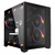 Gabinete Gamer PCYES Forcefield Black Vulcan, Mid Tower, Vidro Temperado, MATX, Preto, Sem Fan, GFFBVP