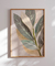 Quadro Decorativo Abstrato Folhas tons de Cinza e Bege 2 - comprar online