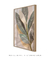 Quadro Decorativo Abstrato Folhas tons de Cinza e Bege 2 - comprar online