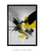 Quadro Decorativo Abstrato Preto e Amarelo - comprar online