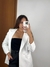 Blazer oversized Branco na internet