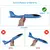 Planejador de avião de espuma grande Hand Throw Airplane Inertial EPP Bubble Pl - Garagem Smart