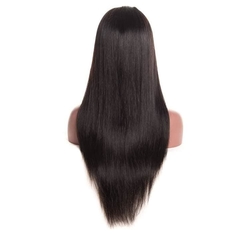 Full Lace Cabelo Humano Liso Cor Castanho Escuro 40cm. na internet