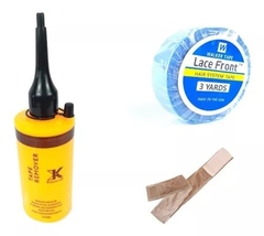 Kit Faixa Hair Grip + Fita Azul + Removedor De Fita Adesiva