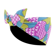 Imagem do African Bandana Scarf Satin Floral Ankara Dashiki