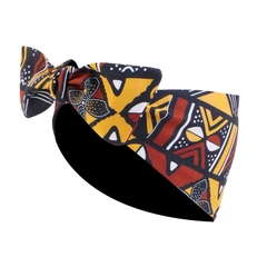 African Bandana Scarf Satin Floral Ankara Dashiki - Mari Hair Style