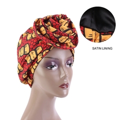 African Bandana Scarf Satin Floral Ankara Dashiki - loja online