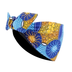 African Bandana Scarf Satin Floral Ankara Dashiki - comprar online