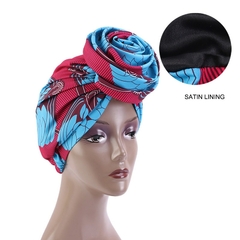 African Bandana Scarf Satin Floral Ankara Dashiki - comprar online