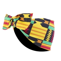 African Bandana Scarf Satin Floral Ankara Dashiki - loja online