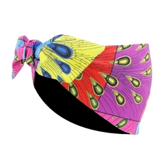 Imagem do African Bandana Scarf Satin Floral Ankara Dashiki