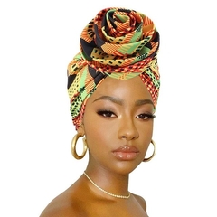 African Bandana Scarf Satin Floral Ankara Dashiki