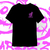 Camiseta Fake Smile Rosa Neon