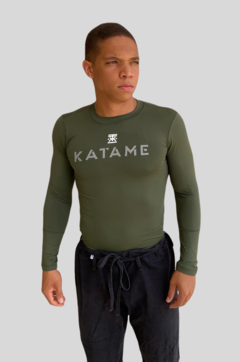 Rashguard Jiu Jitsu Verde Militar