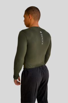 Rashguard Jiu Jitsu Verde Militar - comprar online