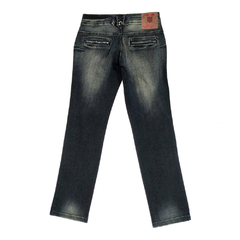 Cigarrete Jeans Escuro Stone Lixada - Latreille - comprar online