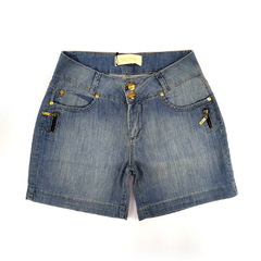 Short Jeans com Zíper Lateral - Dádiva