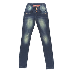 Calça Skinny Jeans com Lycra e Cós Largo - Código Teen