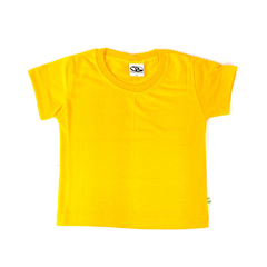 Camiseta Infantil Amarelo Ouro - PV Malha Fria - Raro's Confecções