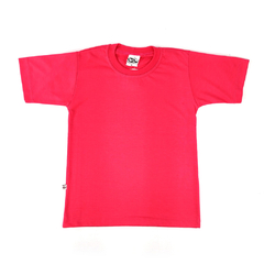 Camiseta Infantil Rosa Shock - PV Malha Fria - Raro's Confecções