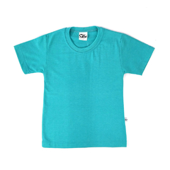 Camiseta Infantil Verde Laguna - PV Malha Fria - Raro's Confecções
