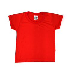Camiseta Infantil Vermelho - PV Malha Fria - Raro's Confecções