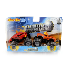 Par de Carrinhos Monster Truck Furious Machine