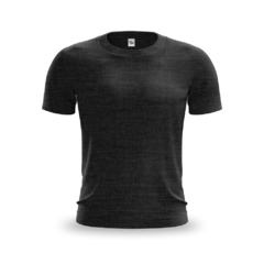 Camiseta Preto Mescla - PV Malha Fria - Raro's Confecções