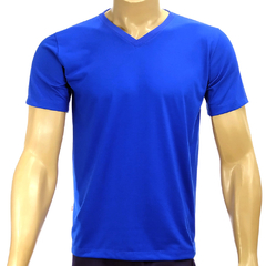 Camiseta Gola V - Azul Royal - PV Malha Fria - Raro's Confecções