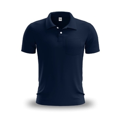 Camisa Polo Bolso Azurro Especial - Malha Piquet - Raro's Confecções