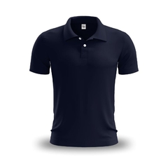 Camisa Polo Azul Marinho Escuro - Malha Piquet - Raro's Confecções