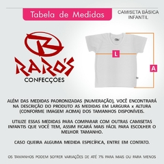 Camiseta Infantil Branca - PV Malha Fria - Raro's Confecções - comprar online