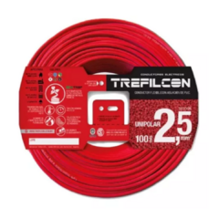 Cable Unipolar 1x 2,5mm Normalizado Trefilcon Rollo X 100 Mt Vs Colores - tienda online