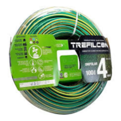 Cable Unipolar 1x4 mm Normalizado Trefilcon Rollo X 100 Mt - tienda online