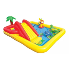 Pileta Tobogan Inflable Ocean Playcenter Infantil 458l Intex