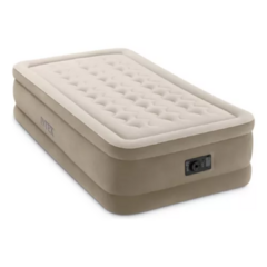 Colchon Inflable Intex Dura Beam Plus 99x191x46cm Electrico Color Beige