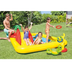 Pileta Tobogan Inflable Ocean Playcenter Infantil 458l Intex - comprar online