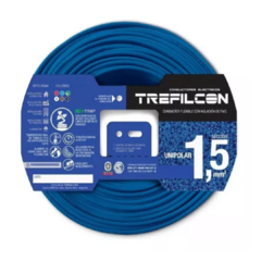 Cable Unipolar 1x 1,5mm Normalizado Trefilcon Rollo X 100 Mt Vs Colores