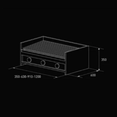 Parrilla a Gas TST 90cm en internet