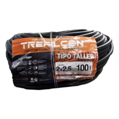 Cable Tpr Tipo Taller 2 X 2,5mm Trefilcon X Rollo 100 Metros