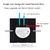 Interruptor táctil Para Lámpara De Pared Panel De CristalTemplado Luz LED