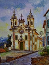 Igreja São Francisco de Assis Ouro Preto 40x30