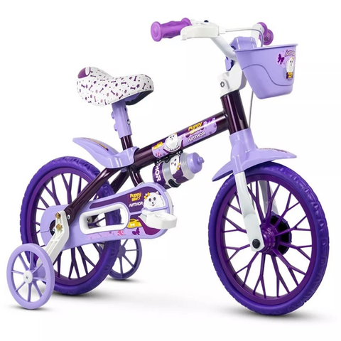 Triciclo aro 12 Infantil Menina Nathor Charm