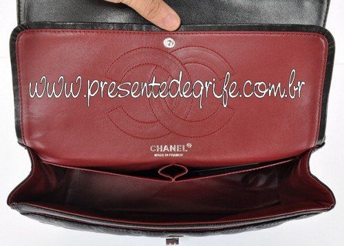 Bolsa Clássica Chanel Média Lambskin Chevron