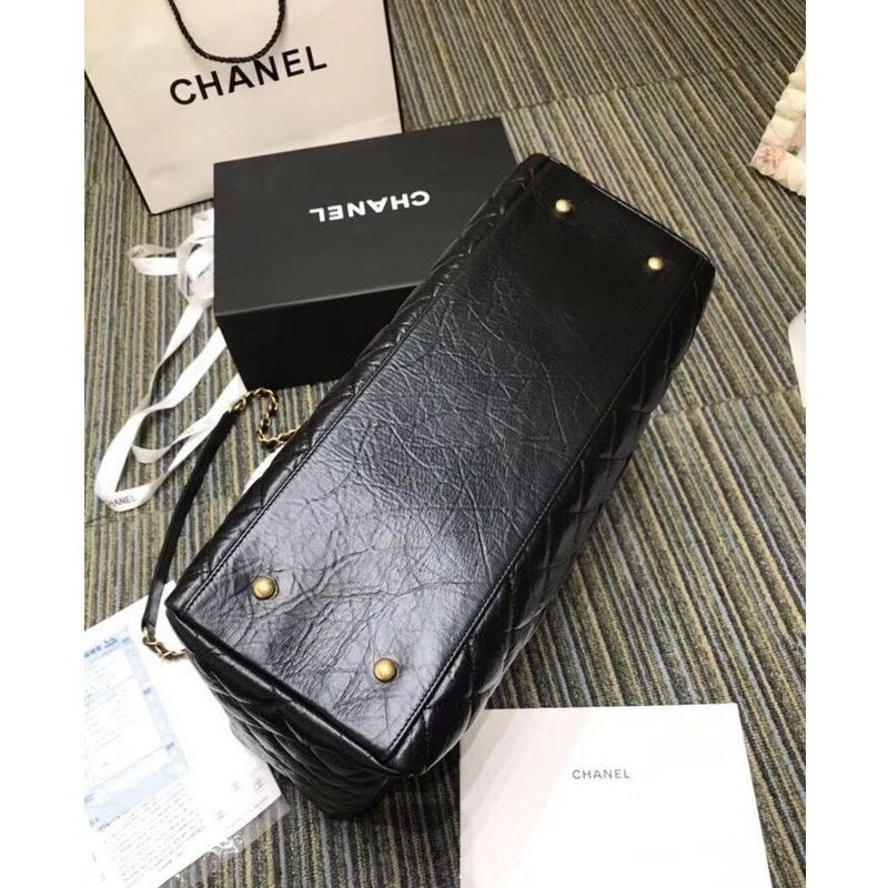 Chanel Original large shopping bag A93525 estruturada de couro cavia