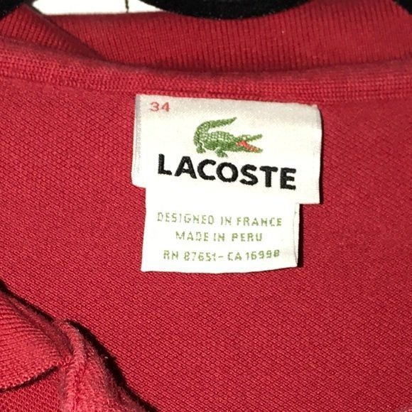 Camisas lacoste outlet best sale
